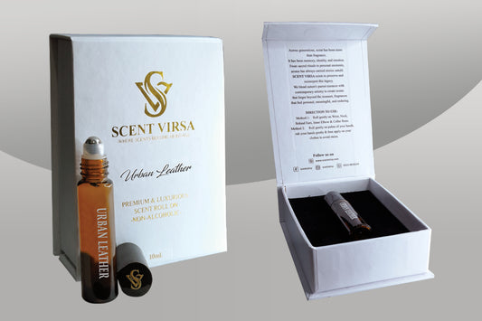 Urban Leather | Scent Oil | Attar|Roll-on 10ml | Premium & Luxury | Non-Alcoholic